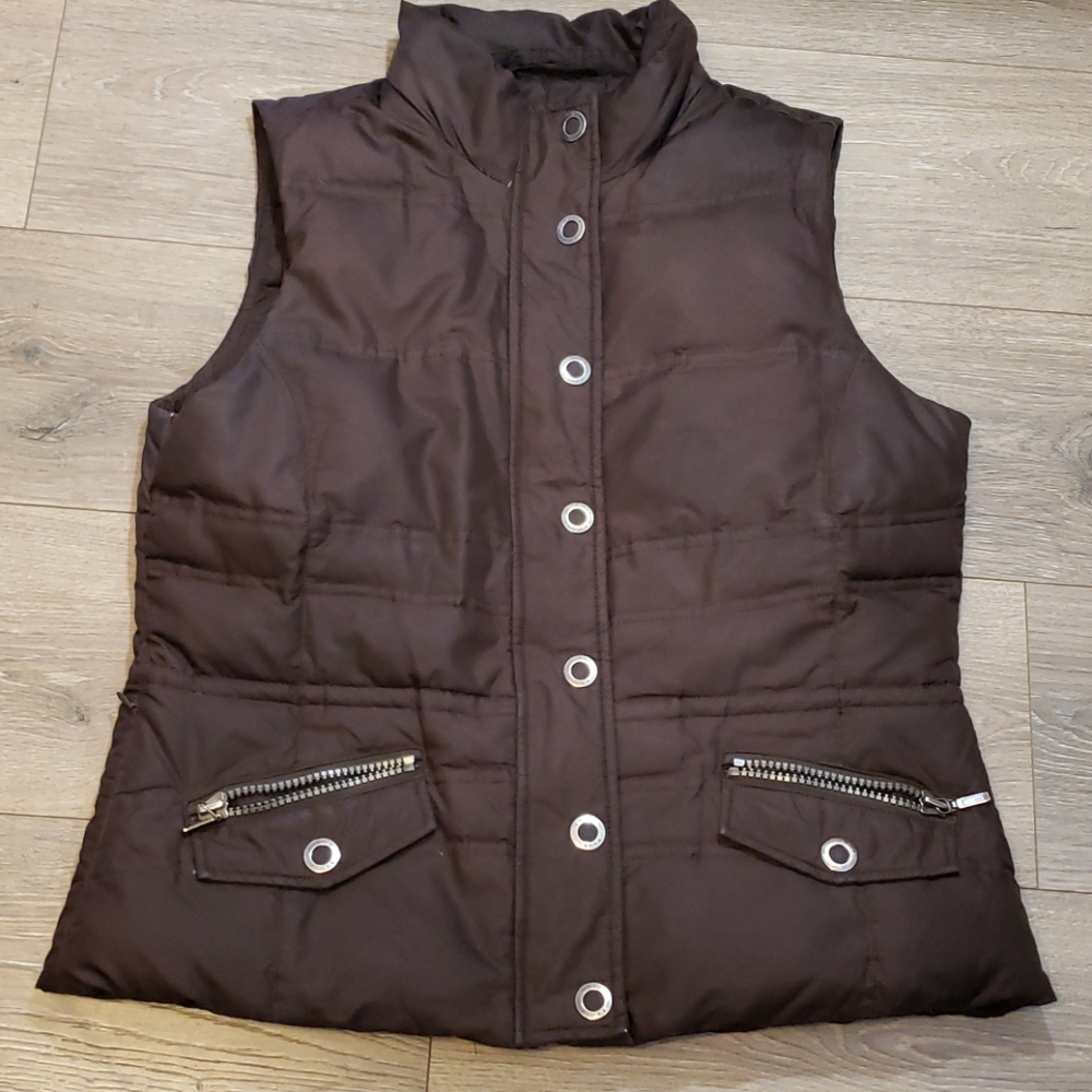 Eddie Bauer goose down vest. Large